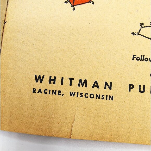 Vintage Dotty Coloring Book 1950 Whitman Follow The Dots Color Activity Retro - Picture 6 of 15